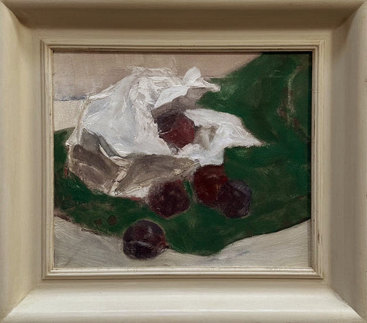 Plums on Green Blanket